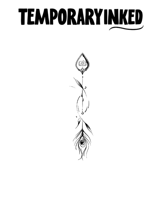 Spear And Plume Tattoo