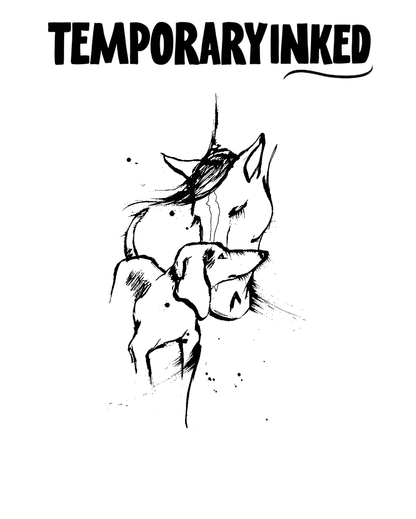 Stallion and Pointer Tattoo