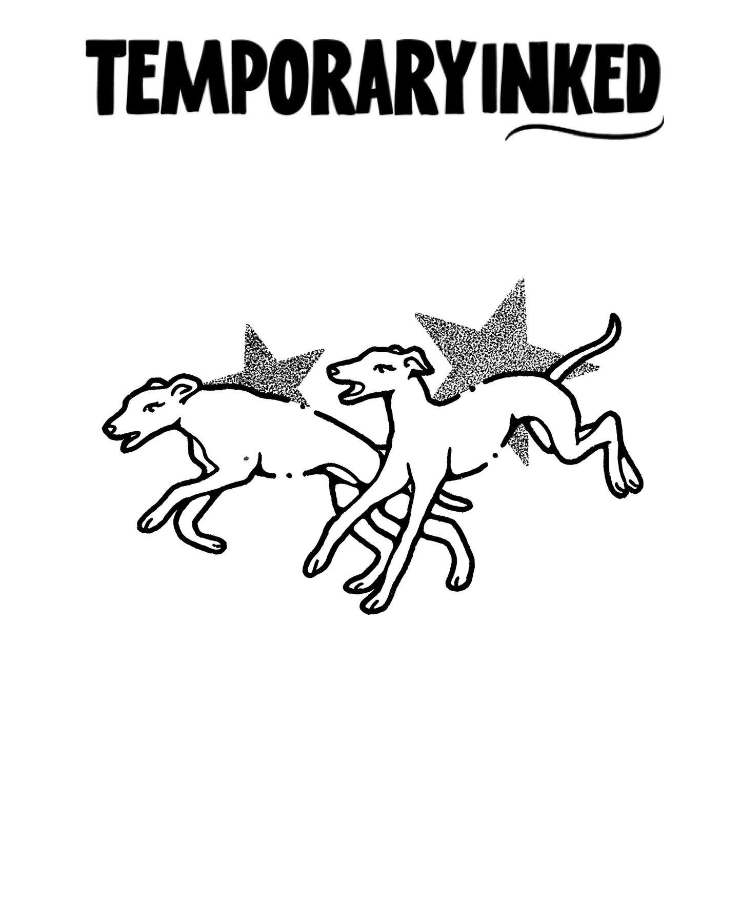 Stardust Dog Duo Tattoo