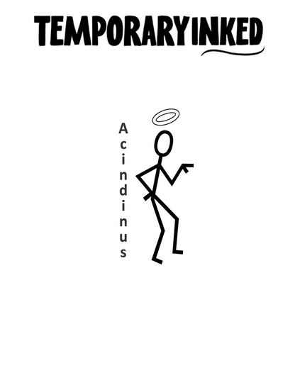 Stick Halo Dancer Tattoo