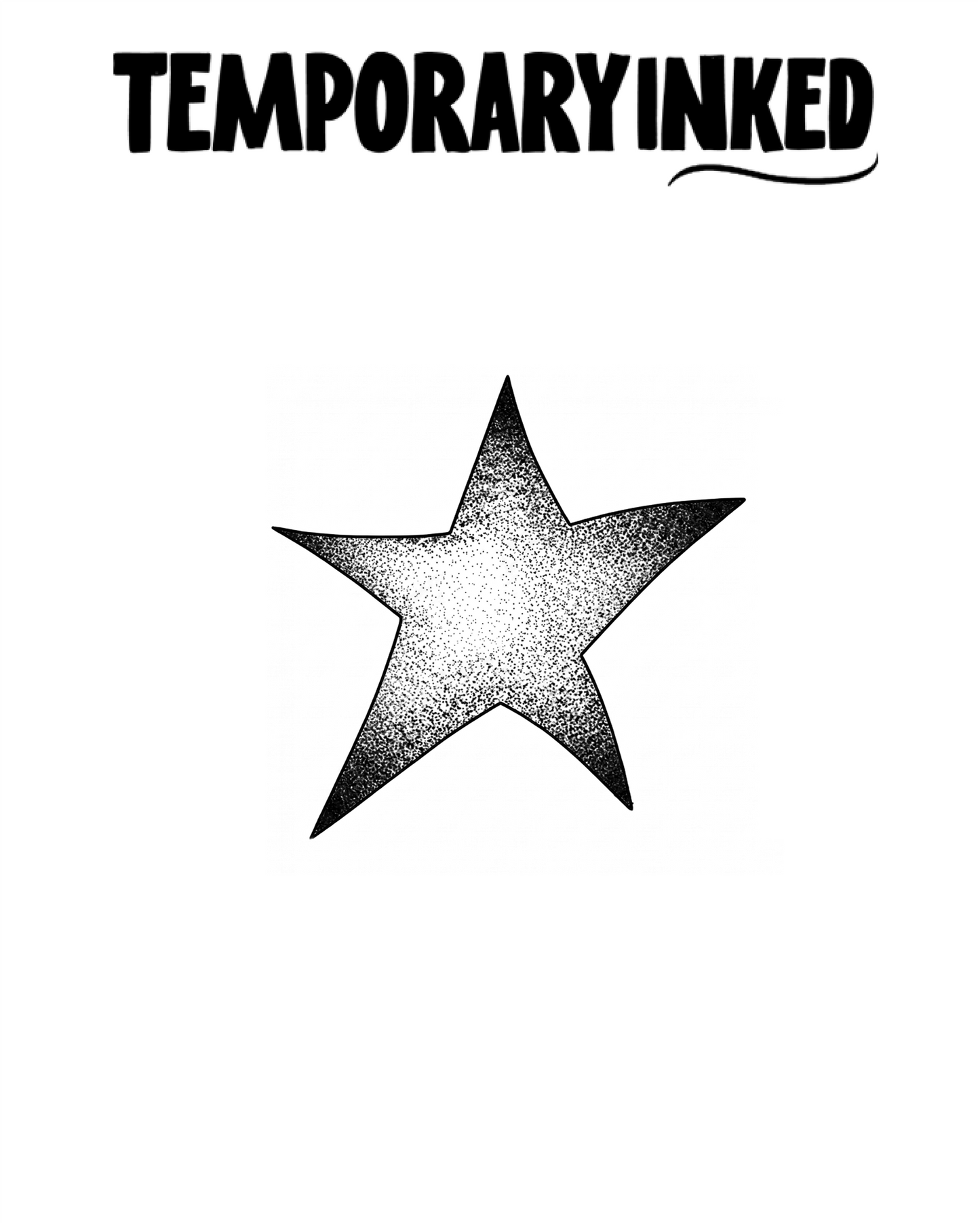 Stippled Gradient Star Tattoo