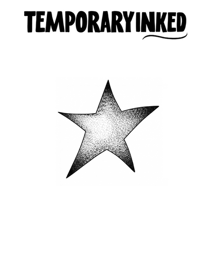 Stippled Gradient Star Tattoo