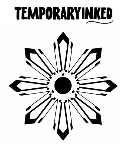 Sunburst Star Large Tattoo