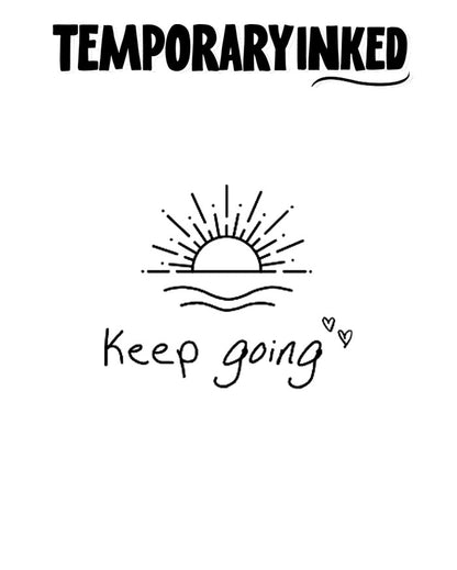 Sunrise Keep going Tattoo