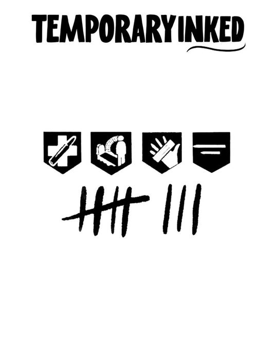 Survival Tally Marks Tattoo