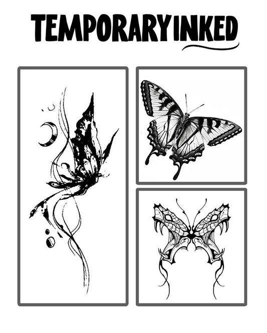 Black Veil Butterfly Tattoo Pack