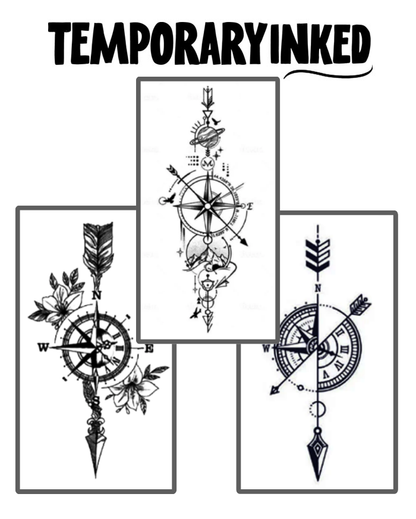 Compass of the Wanderer Tattoo Pack