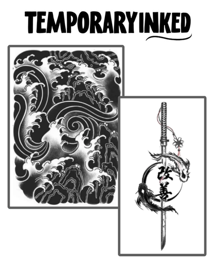 Japanese Sleeve & Sword Tattoo Pack