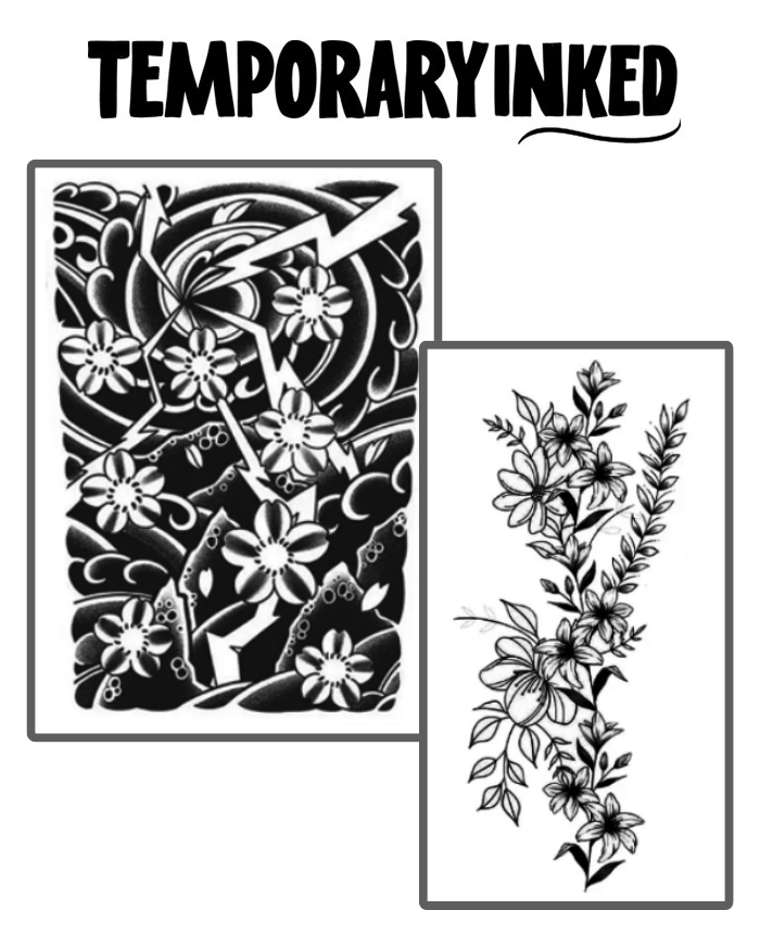 Floral Thunder Harmony Tattoo Pack