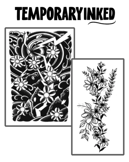 Floral Thunder Harmony Tattoo Pack