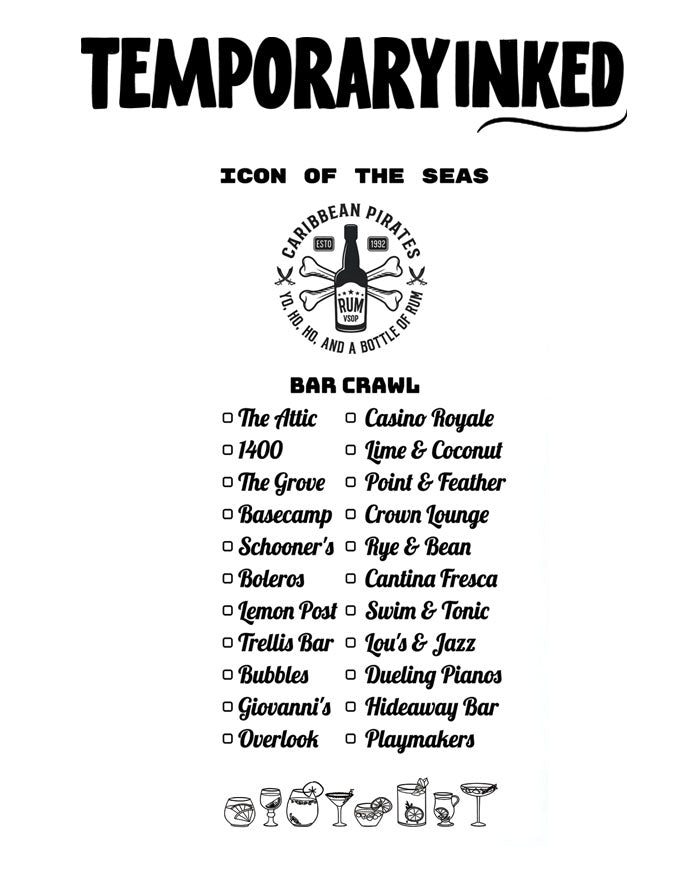 The Bar Crawl Tattoo
