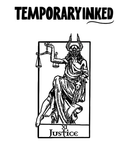The Justice Tarot Tattoo