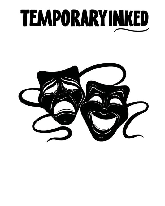 Theatre Mask Tattoo