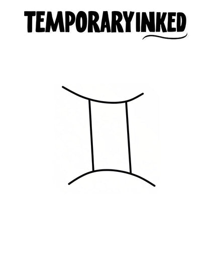 Thin Gemini Tattoo