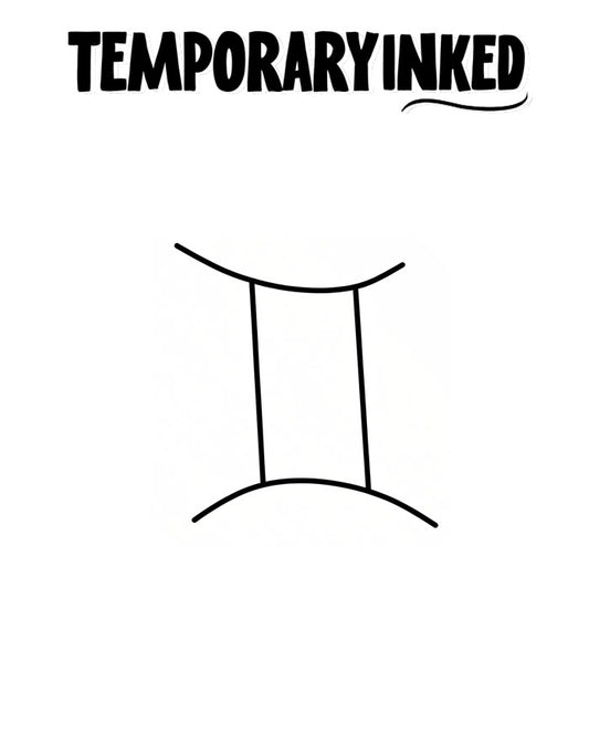 Thin Gemini Tattoo