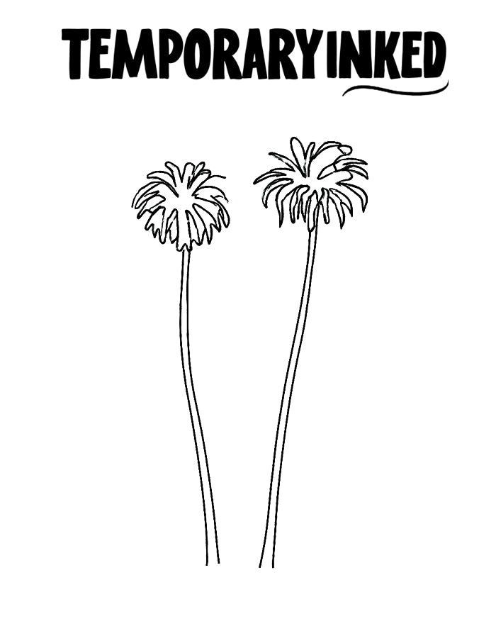 Two Tall Palm Trees Tattoo