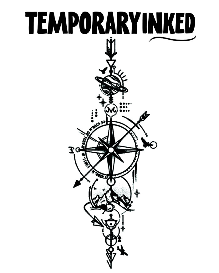 Wanderer’s Compass Tattoo