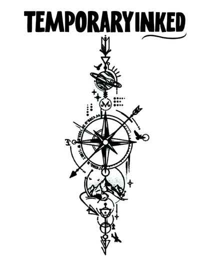 Wanderer’s Compass Tattoo