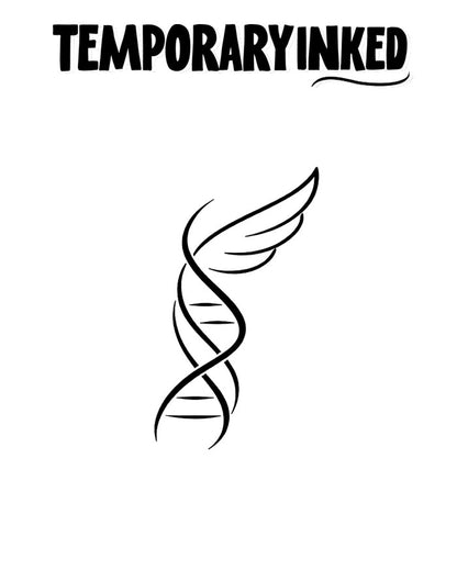 Winged DNA Tattoo