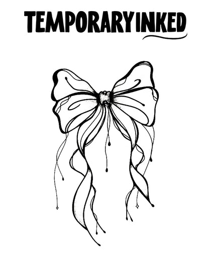 Winged Ribbon Tattoo