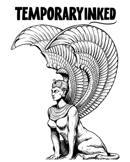 Winged Sphinx V1 XL Tattoo