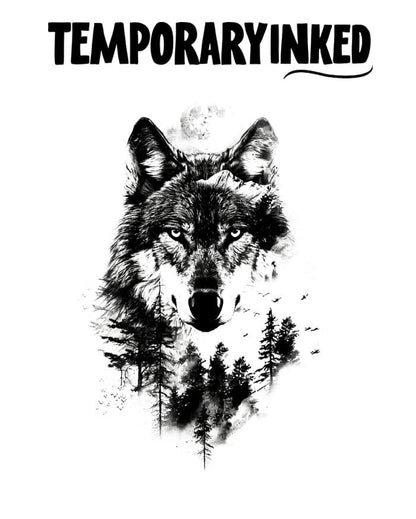 Wolf Geometry Tattoo