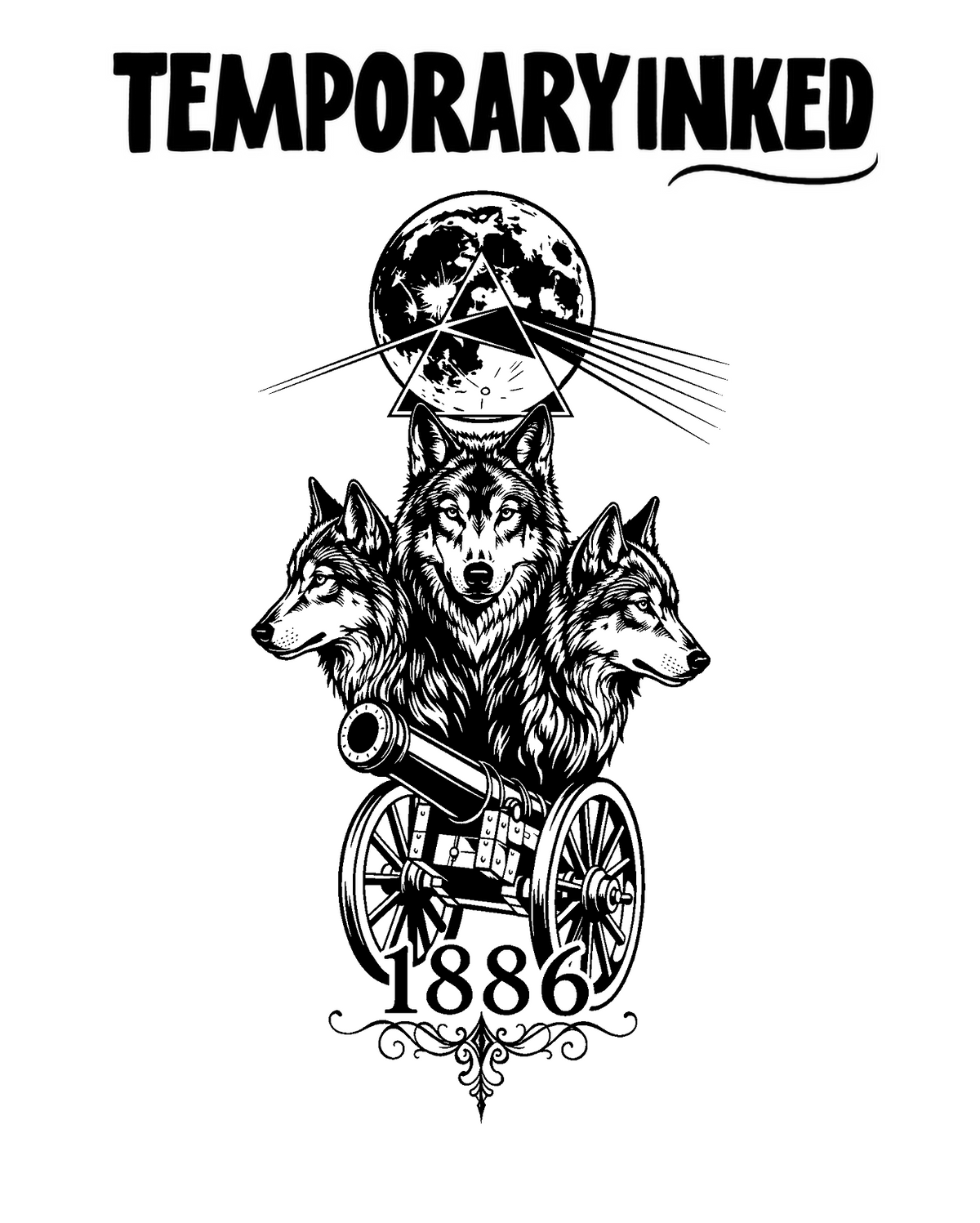 Wolves and Artillery Tattoo