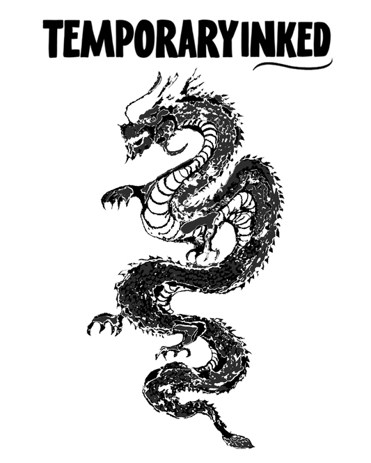 Woodblock Dragon XL Tattoo
